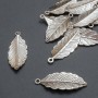 Anhänger Blättchen – Schmuckzubehör, Abmessungen 12,5 x 31,5 mm