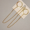 Xuping Ohrringe, Durchmesser 15 mm, Länge ca. 10,5 cm, 18K-Vergoldung