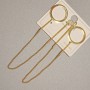 Xuping Ohrringe, Durchmesser 15 mm, Länge ca. 10,5 cm, 18K-Vergoldung