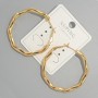 Xuping-Ohrringe, Dicke 3,5 mm, Durchmesser 39×41 mm, Vergoldung 18K