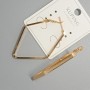 Xuping-Hoop-Ohrringe, Dicke 3 mm, Durchmesser 34 × 51 mm, 18K-Vergoldung