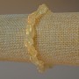 Armband aus zitronenfarbigem Quarz, natürlicher Rohstein, facettierte Perlen, Durchmesser 6×9 mm ±, Länge ca. 18 cm ± (Elastikband)