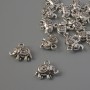 Elefantenanhänger, Maße ca. 12 × 10 mm, Dicke ca. 5 mm, Verpackung 17 Stück, ca. 20 g