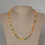 Collier assortiert aus Natursteinen, facettierte Kugelperlen, Durchmesser ca. 6,5 mm, Länge ca. 51 cm