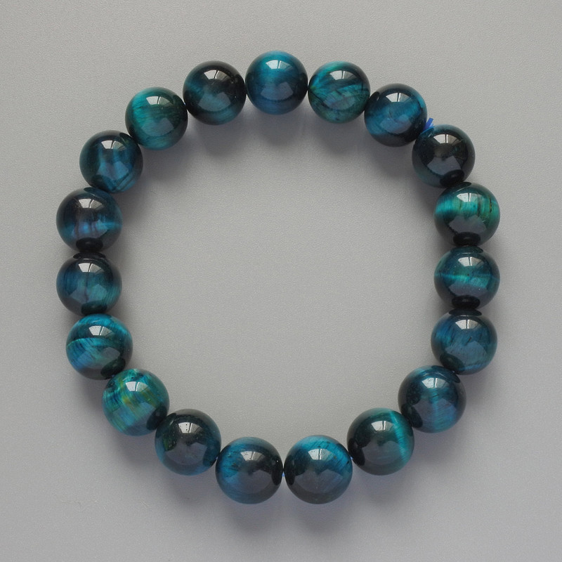 Armband azurblaues Katzenauge aus Naturstein