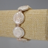 Armband Barockperlen mit dem Farbton „Benzin“, Durchmesser ca. 19 mm, Länge ca. 18 cm, elastisch, mit Swarovski-Steinen