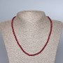 Halskette Turmalin (künstlich) facettiertes Rondell, Durchmesser 4×3 mm, Länge 47 cm