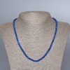 Kette aus facettierten Apatit-Rondellen (künstlich), Durchmesser 4 x 2,5 mm ±, Länge 48 cm +