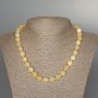 Kette aus Citrin, natürlicher Stein, facettierte Kugeln, Durchmesser ca. 10 mm, Länge ca. 48 cm
