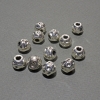Perlenfassung – Perleinsatz, Abmessungen 9×7 mm, 5 mm ±, Innendurchmesser ca. 3 mm, Verpackung 12 Stück ± 20 g