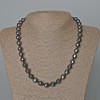 Kette aus facettiertem Hämatit, Ø ca. 10 mm, Länge ca. 48 cm