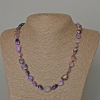 Kette aus Charoit, natürlicher Stein, facettierte Perlen, Durchmesser 10×12 mm ±, Länge 50 cm ±
