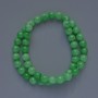 Chrysoprasen-Perlen (künstlich) glatte Kugeln, Durchmesser 8,5 mm, Länge 38 cm, auf Faden