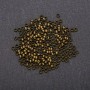 Bronzefarbene Crimpperlen, Durchmesser 3 mm, 320 g