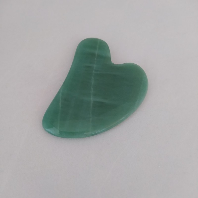 Guasha-Massagegerät aus echtem Nephrit 6×8 cm