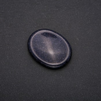 Gua-Sha-Massagegerät aus natürlichem Aventurin »Blauer Sand« 45,5 × 35,5 mm