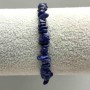 Armband aus natürlichen Sodalit-Chips, Durchmesser 5x2 mm, Länge 18 cm ± (elastisch)