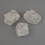 Anhänger Kaolinitstein, roh, Durchmesser ca. 28 × 21 bis 36 × 25 mm, assortiert