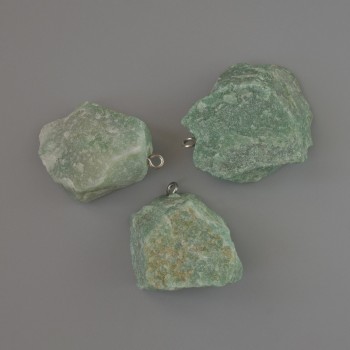 Anhänger aus Amazonit, unbehandelter Naturstein, Durchmesser ca. 26×20 bis 35×29 mm, assortiert