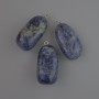 Kettenanhänger aus Sodalit, natürlicher Stein, Durchmesser ca. 35 × 17 mm+