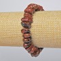 Armband aus natürlichem Obsidian, facettierte Perlen, Durchmesser 15×7 mm + -, Länge 18 cm + - (elastisch)