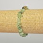 Armband aus Prehnit Naturstein-Chips, Durchmesser 6 × 4 mm, Länge ca. 18 cm +/- (Stretch)