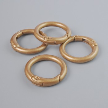 Bronzefarbener Karabiner-Verschluss aus Metall, 25 mm