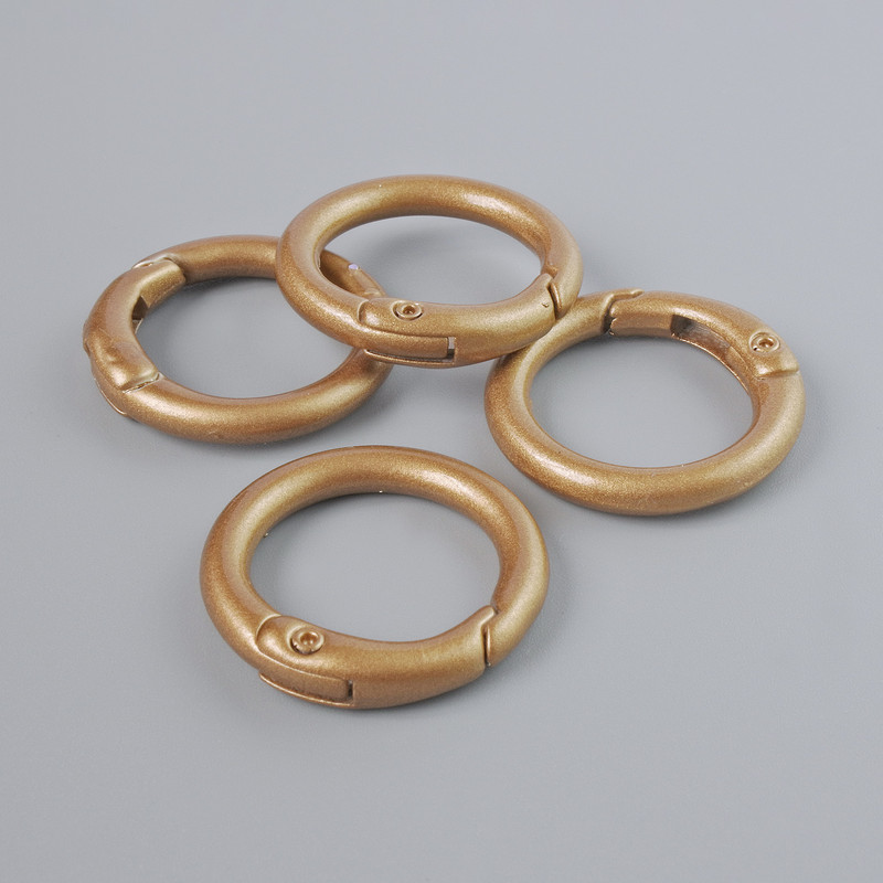 Bronzefarbener Karabiner-Verschluss aus Metall, 25 mm