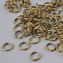 Sprungring, Durchmesser 6 mm, Verpackung 20 Gramm, Farbe Bronze