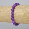 Lepidolith-Armband (künstlich) glatte Kugeln, Durchmesser ca. 8 mm, Länge ca. 18 cm, Stretcharmband