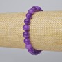 Lepidolith-Armband (künstlich) glatte Kugeln, Durchmesser ca. 8 mm, Länge ca. 18 cm, Stretcharmband