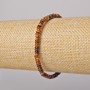 Armband aus Tigerauge – natürlicher, glatter Stein, Durchmesser 4×2 mm, Länge ca. 18 cm (Elastik)