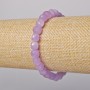Lavendel-Amethyst-Armband, facettierte Würfel, Durchmesser ca. 6 mm, Länge ca. 18 cm, Stretch