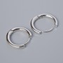 Congo-Ohrhaken für Ohrringe, silberfarbiges Metall, Maße 18 × 19 mm, 5 × 3 mm, Paar