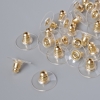 Verschlusskappen für Ohrringe, Durchmesser 12 mm, Verpackung 32 Stück, goldfarbenes Metall