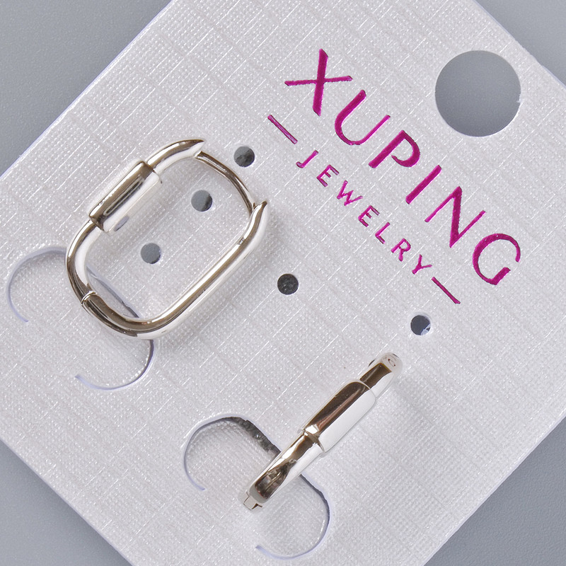 Ohrringe Xuping, Durchmesser 16×3 mm, rhodiniert