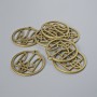 Anhängerzubehör: Wappen der Ukraine, Durchmesser ca. 25 mm, Verpackung 7 Stück, bronzefarbenes Metall