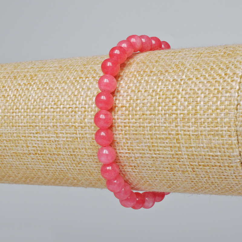 Turmalinarmband (künstlich) – glatte Kugeln, Ø ca. 6 mm, Länge ca. 18 cm, Stretcharmband