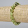 Armband Jadeit – Kanadischer Naturstein, facettierte Kugeln, Durchmesser ca. 10 mm, Länge ca. 18 cm (Stretcharmband)