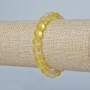 Armband aus Opalglas mit glatten Glaskugeln, Farbe Gelb – mattes Chamäleon, Ø ca. 8 mm, Länge ca. 18 cm (Stretcharmband)