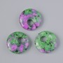 Donut-Anhänger (Bagel) Zoisit, Naturstein, Durchmesser 18 × 5 mm, Lochdurchmesser 5 mm +/-