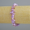Stretcharmband aus getöntem violettem Perlmutt, Perlmuttchips, Durchmesser 7×2 mm, Länge ca. 18 cm (Stretch)