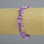 Toniertes violettes Perlmuttgranulat, Durchmesser 7×2 mm, Länge ca. 18 cm, Stretcharmband