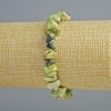 Serpentinit-Armband aus Naturstein-Chips, Durchmesser ca. 8×4 mm, Länge ca. 18 cm (Stretcharmband)