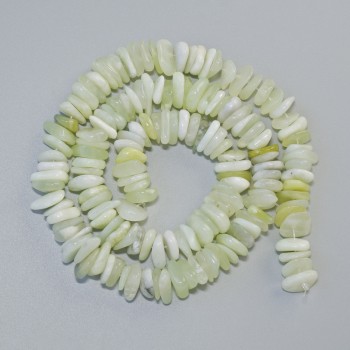 Onyx-Naturstein-Chipsperlen, Durchmesser ca. 10 × 3 mm, Länge ca. 40 cm – auf Faden
