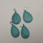 Anhänger aus Türkis (künstlich) Tropfenform 28×15,5 mm +