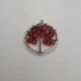 Anhänger „Baum des Glücks“ aus Koralle, Durchmesser 30 mm