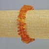 Bernsteinarmband, geglättete Bernsteinperlen, Durchmesser 12×3 mm, Stretcharmband, Länge ca. 18 cm, mit Rocailles-Perlen