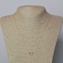 Kette Xuping mit 18K-Vergoldung, Dicke 1 mm, mit Anhänger „Herz“, Durchmesser 10×11 mm ±, Länge 48–53 cm ±