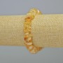 Armband aus Citrin-Naturstein-Chips, Durchmesser 11,5×4 mm, Elastikband, Länge 18 cm